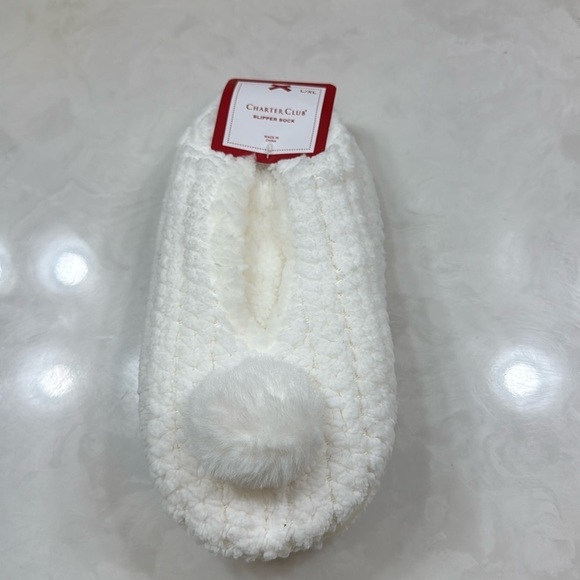 Charter Club Shoes - Charter Club Slipper Sock Size L/XL NWT